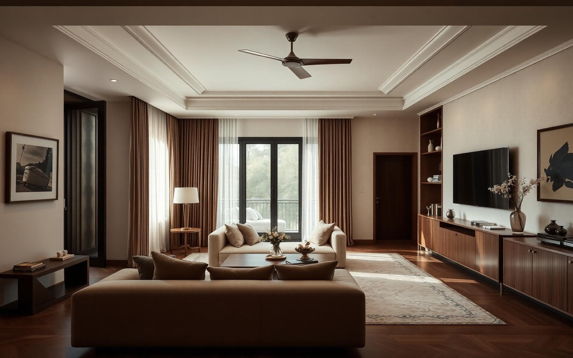 Completed luxury living room designed and built by Furdo