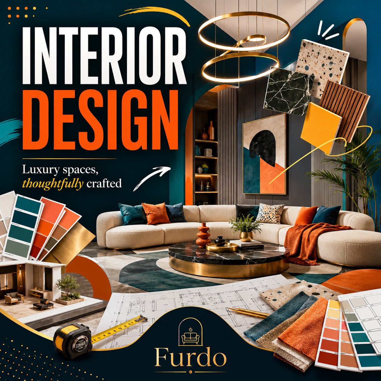 Design — Meet your personal Furdo designer. Share your floor plan, your taste and the life you want at home. We listen before we design.